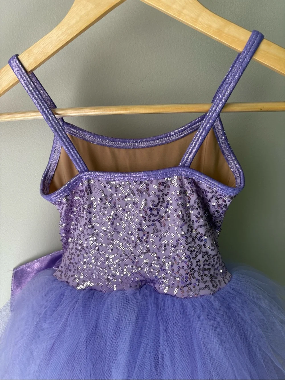 A WISH COME TRUE Lilac Sequin Tulle Dance Costume Dress Ballet - Size 2-3
